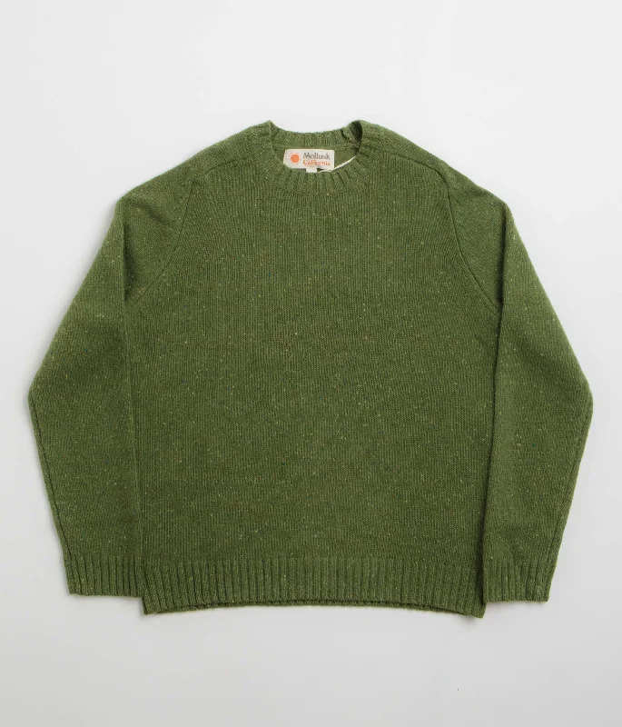 Mollusk Cambridge Sweatshirt - True Green Hoodie with Cuffed Sleeves Snug Secure