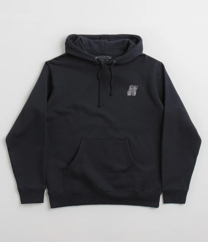 North N Logo Hoodie - Navy / White Hoodie Sweatshirt Pullover