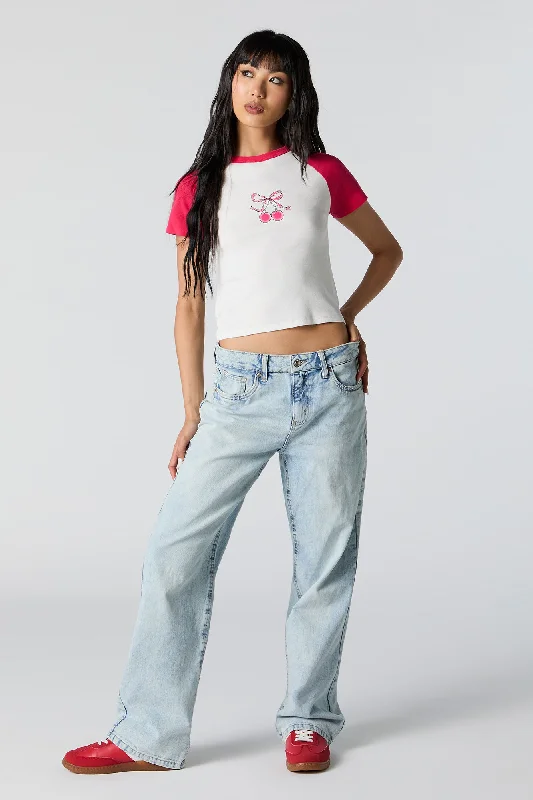 Mid Rise Wide Leg Jean Elegant Wide-Leg Jeans