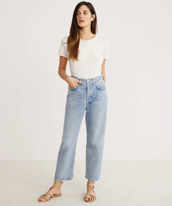 90's Crop Jean Stylish High-Waist Skinny Denim