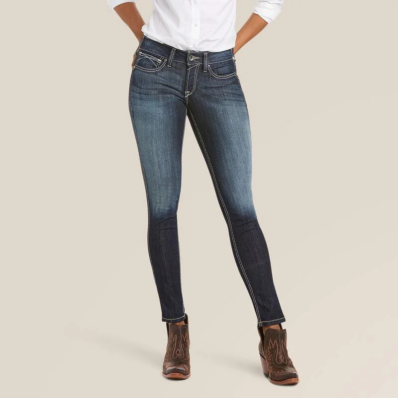 Ariat R.E.A.L. mid rise stretch outseam ella skinny jean Stylish Paperbag Waist Denim