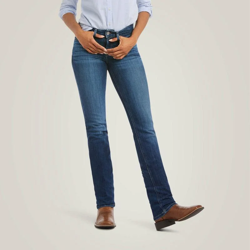 Ariat R.E.A.L. Perfect Rise Abby Straight Jean for ladies Stylish Relaxed Fit Skinny Jeans