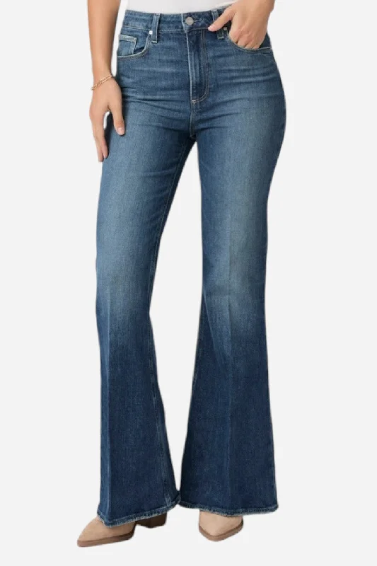 Paige Charlie 32" Flare Jean in Mixtape Comfortable Low-Rise Jeans