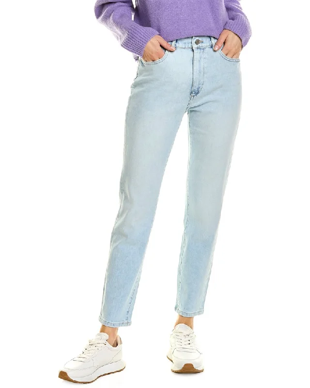 DL1961 Bella Light Jet Stream Straight Jean Casual Bootcut Ripped Jeans