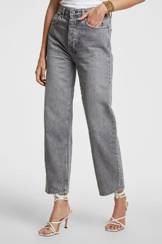 Ksubi Brooklyn Jean - Smoke Casual High-Waisted Bootcut Jeans