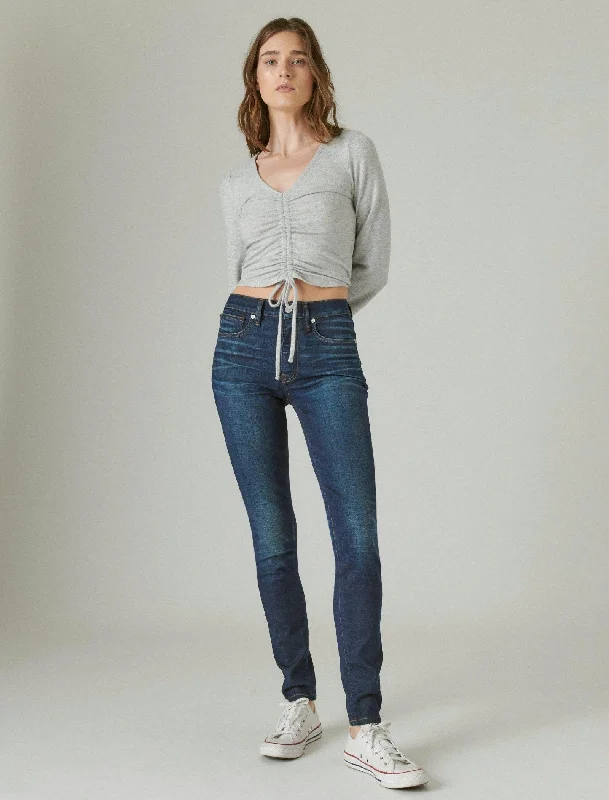 Lucky Brand Women's Bridgette Skinny Jean Elegant Raw Hem Jeans