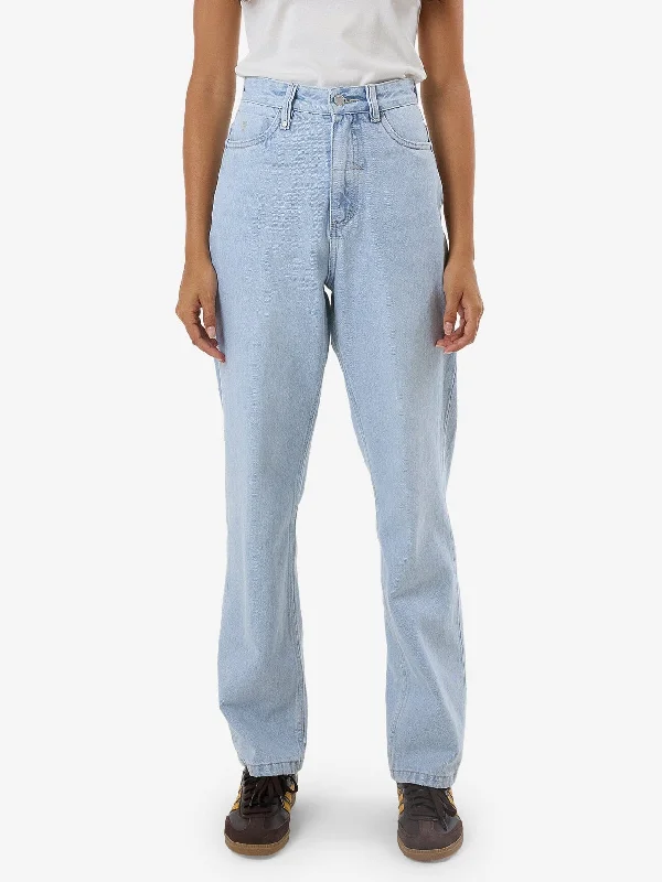 Pulp Jean - Light Ash Blue Cozy Wide-Legged Jeans