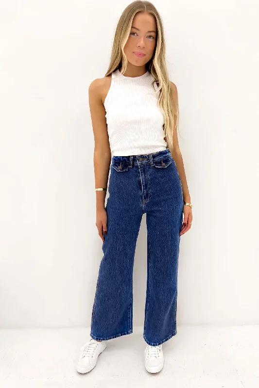 Sailor Jean Lia Trendy Wide-Leg High-Waist Denim