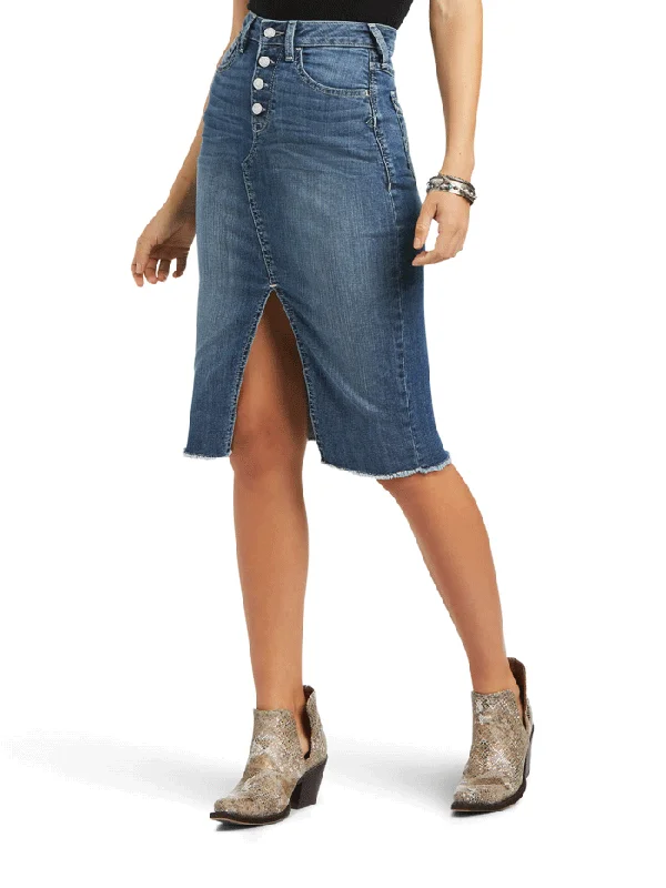 Ariat 10040577 Womens Denim Skirt Eleanor cashmere skirt plush